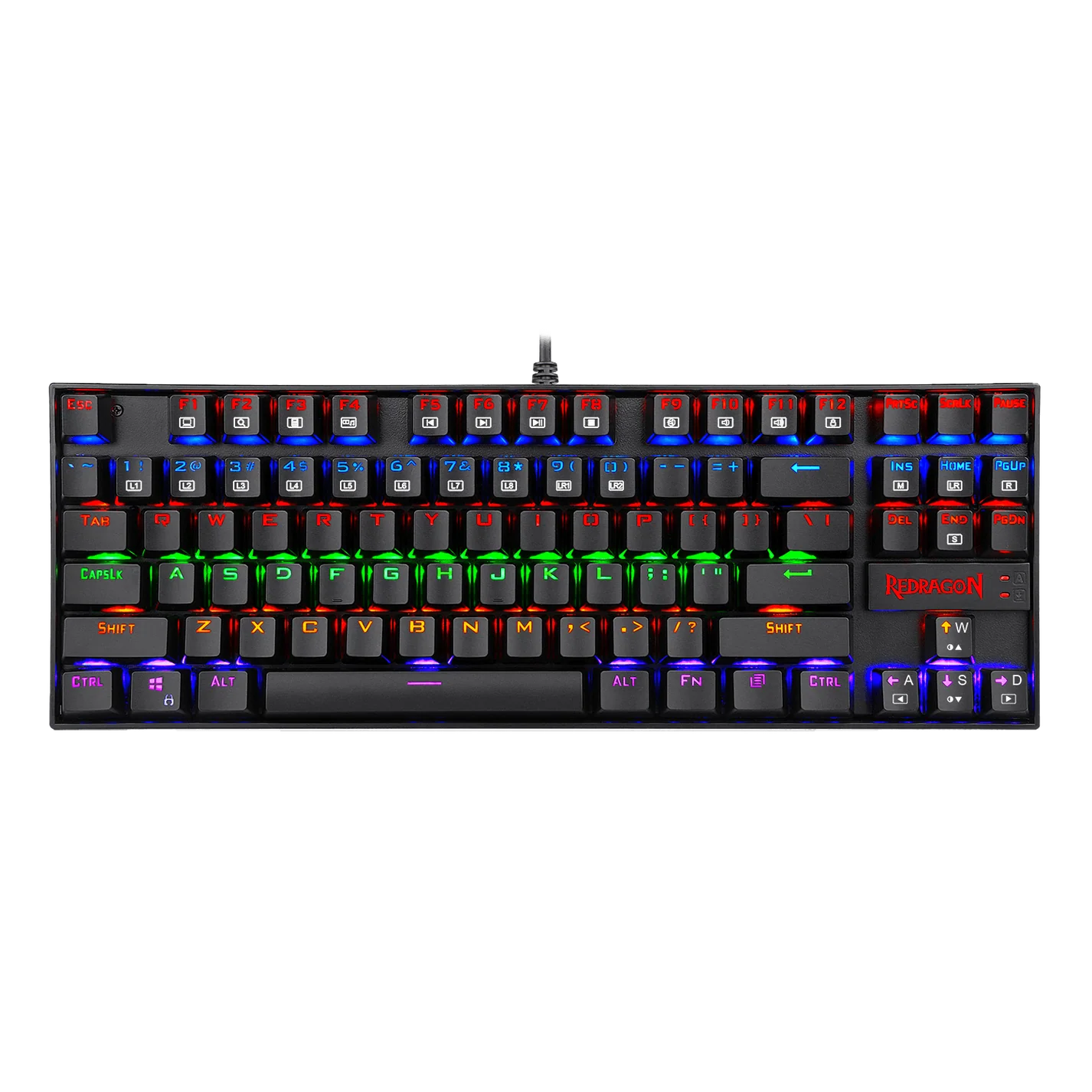 KUMARA K552 LED Rainbow Backlit Wired Keyboard