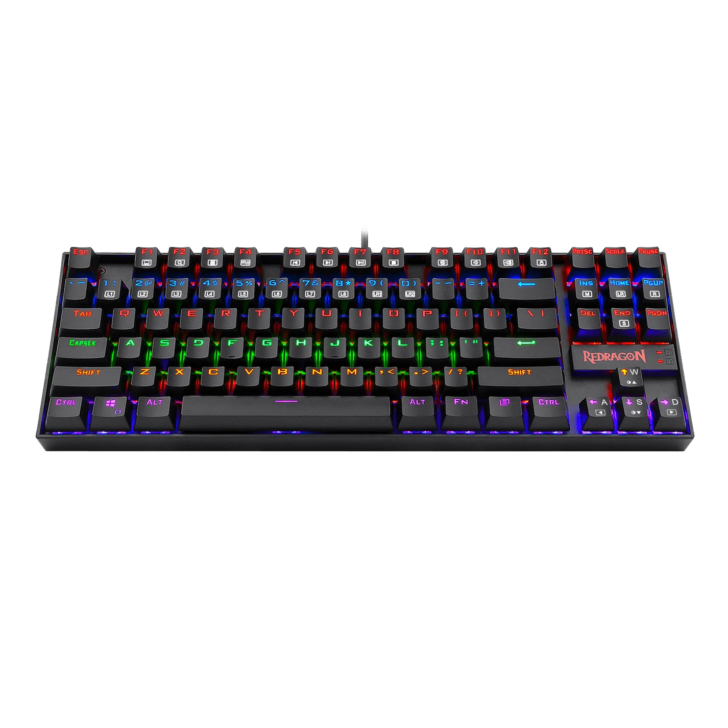 KUMARA K552 LED Rainbow Backlit Wired Keyboard
